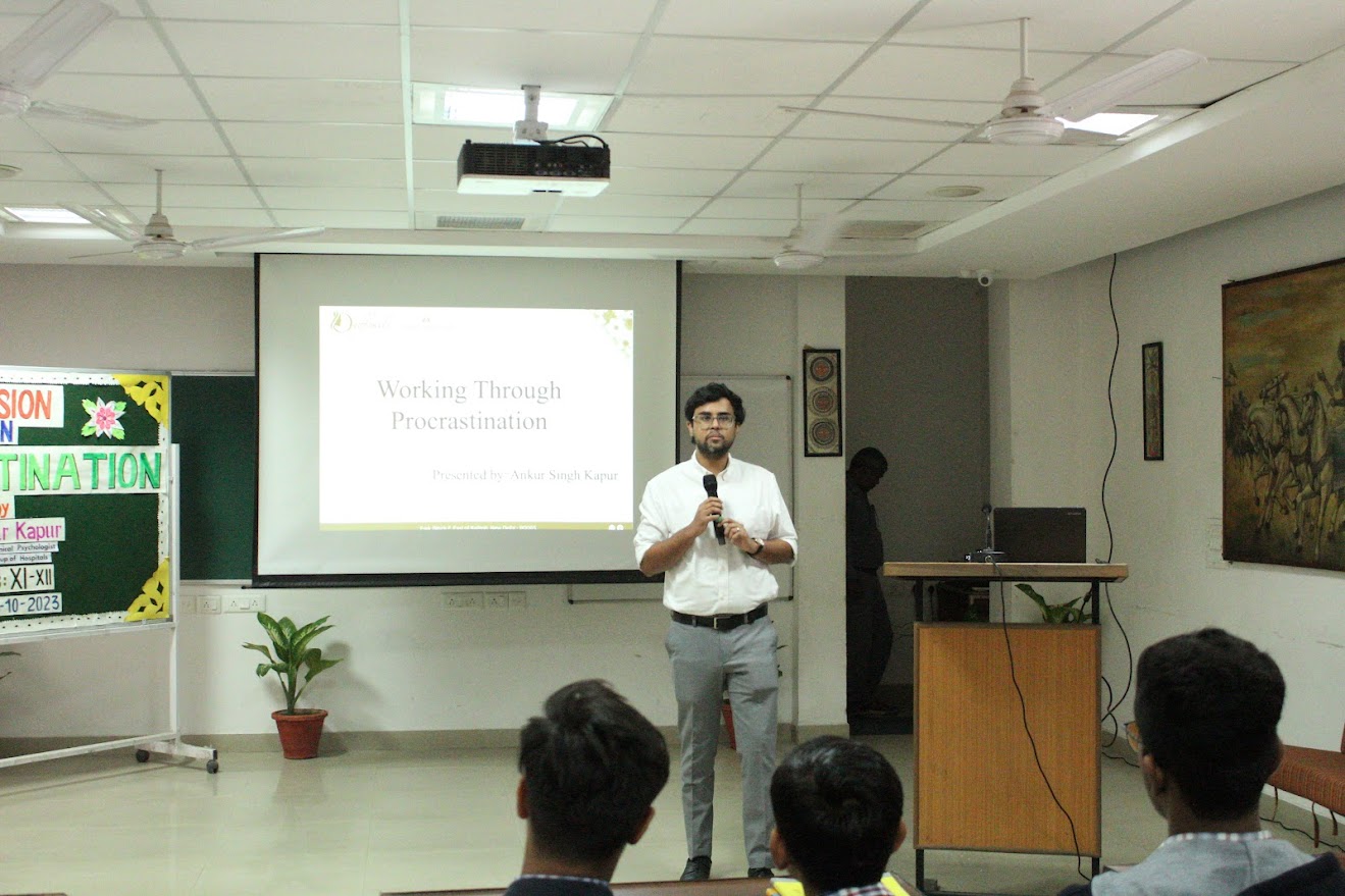 Session on Procrastination by Mr Ankur Kapur